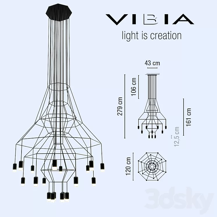 VIBIA \/ Wireflow 3D Model