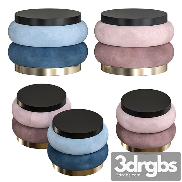 Vibieffe chignon coffee tables & poufs 2 3D Model Download Vibieffe chignon coffee tables & poufs 2 3D Model Download
