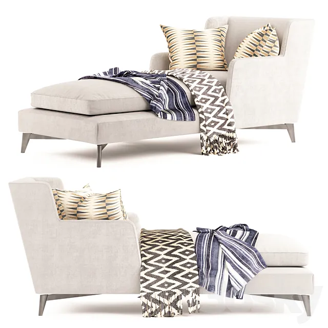 Vibieffe Class Chaise Longue 3D Model Vibieffe Class Chaise Longue 3D Model