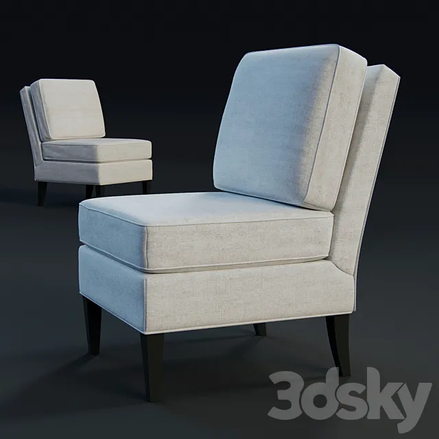 Vica – Slipper Chair 3D Model