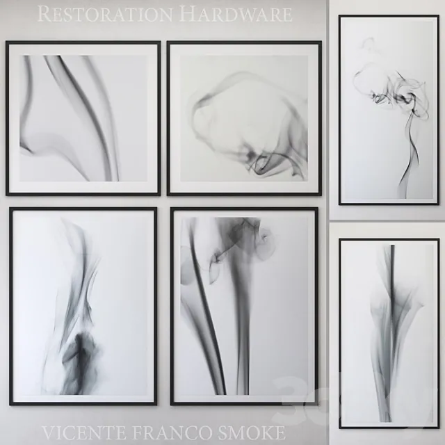 VICENTE FRANCO SMOKE Framed 3D Model VICENTE FRANCO SMOKE Framed 3D Model