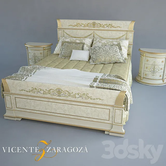 Vicente Zaragoza_California_Bed 3DModel