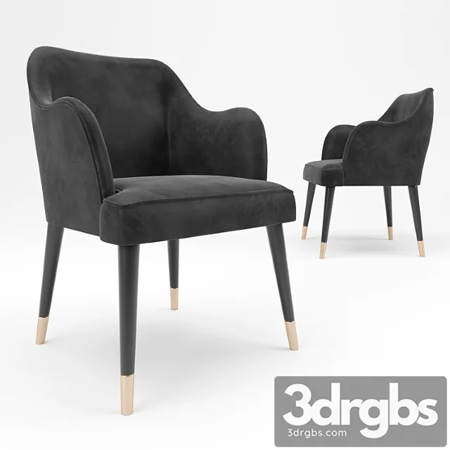 Vicky armrests wheels dinner chair 2 3D Model Download Vicky armrests wheels dinner chair 2 3D Model Download
