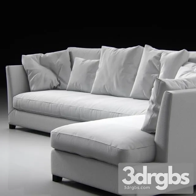 Victor Large Sofa 3D Model Download