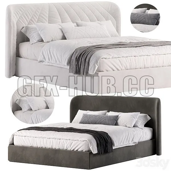 VICTORIA Bed by Milano Bedding 3D Model VICTORIA Bed by Milano Bedding 3D Model