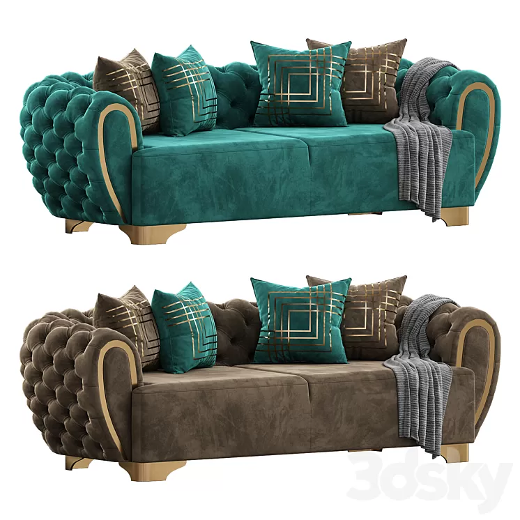 Victoria Holly Sofa 3D Model Free Download