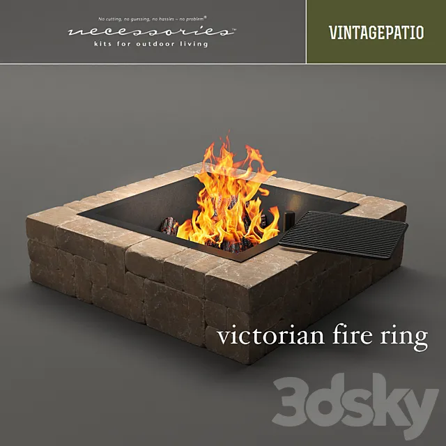 Victorian fire ring 3DModel Victorian fire ring 3DModel