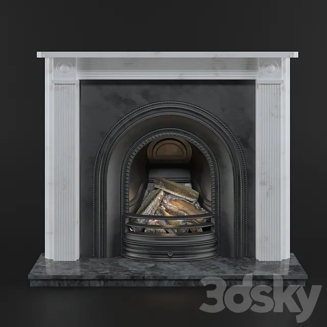 Victorian Fireplace 3D Model