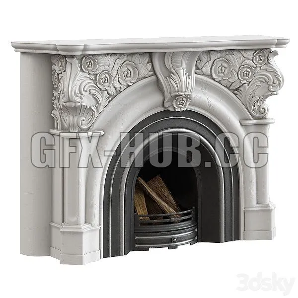Victorian Fireplace 3D Model