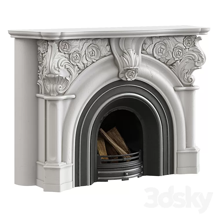 Victorian fireplace 3D Model