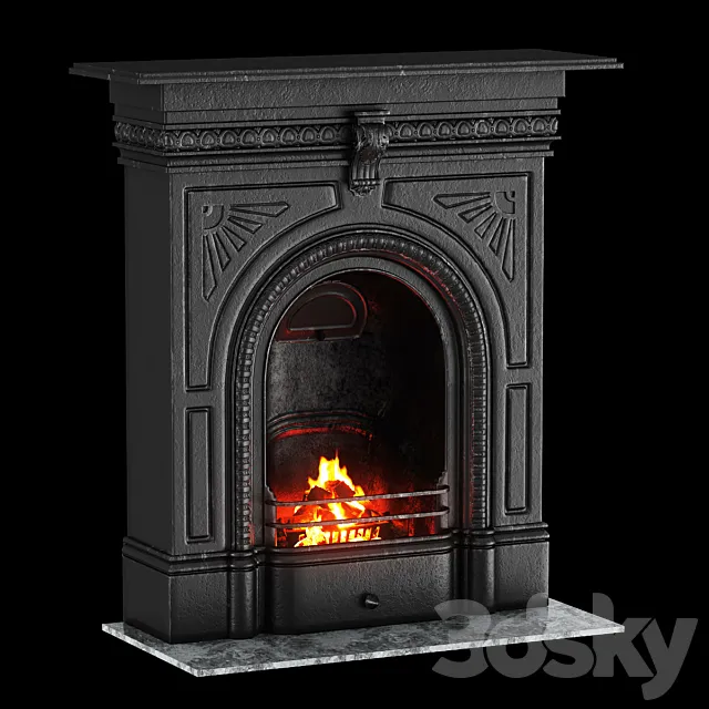 Victorian fireplace 3DModel