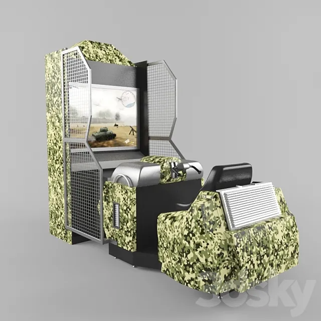 videoavtomat “panzer action” 3D Model videoavtomat “panzer action” 3D Model