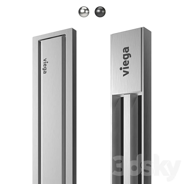 Viega Advantix Vario and Advantix shower channels 3D Model