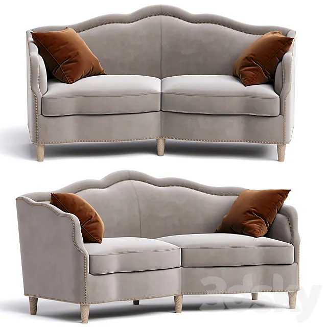 VIENNA II Angled sofa 3D Model
