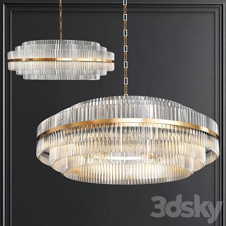 Vienna Round Crystal Chandelier 3D Model Vienna Round Crystal Chandelier 3D Model
