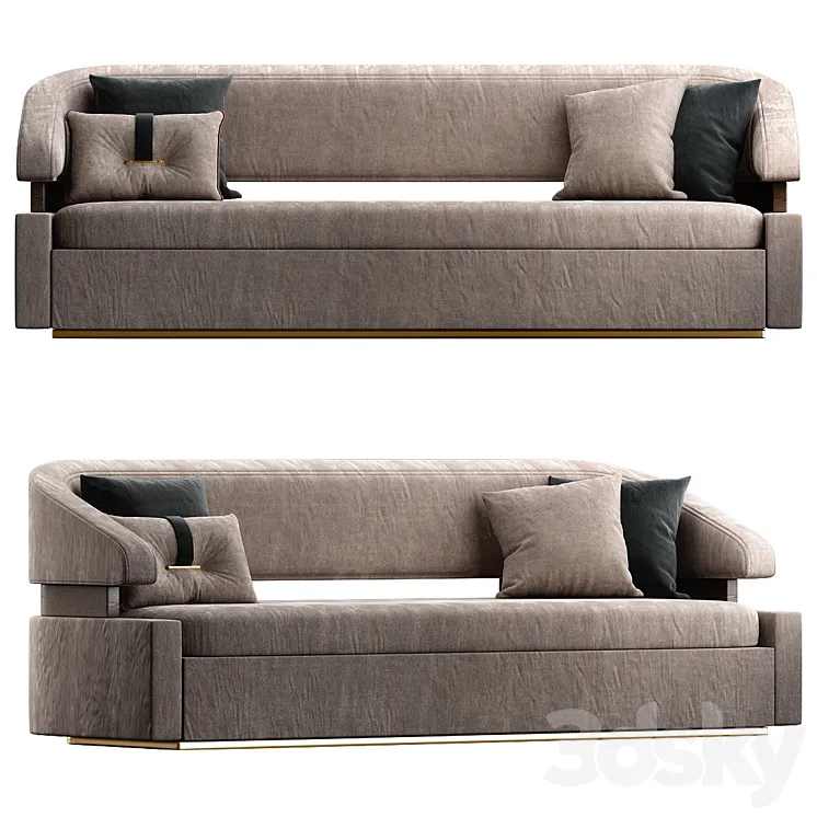 Vienna Way Club Sofa 3D Model Free Download