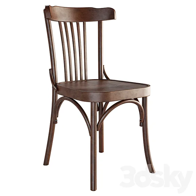Viennese chair. Model Comfort. Material Beech 3D Model Viennese chair. Model Comfort. Material Beech 3D Model