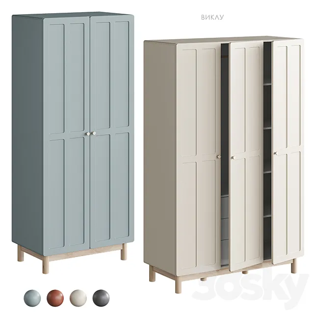 Vikla swing wardrobe Divan.ru 3D Model