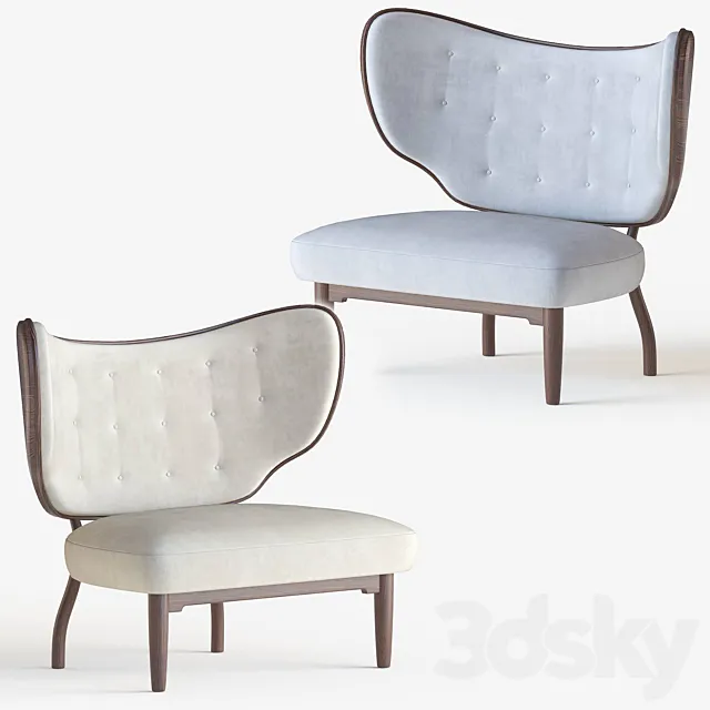 Vilhelm Lauritzen Armchair 3DModel Vilhelm Lauritzen Armchair 3DModel