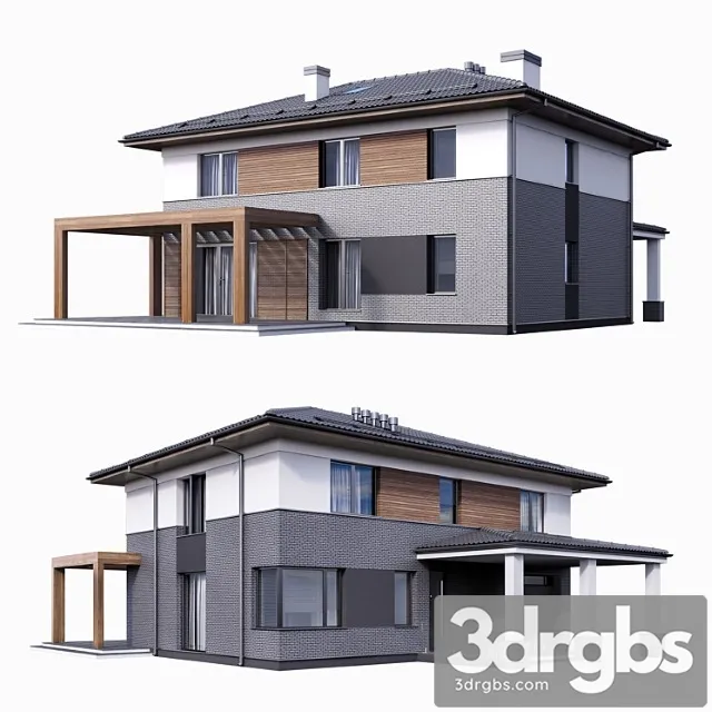 Villa 003 3D Model Download