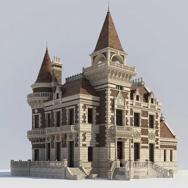 Villa de Argentina 3D Model