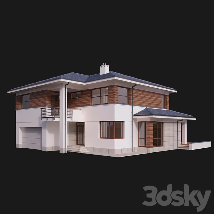 Villa house 3D Model