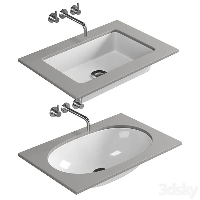 Villeroy and Boch O.Novo Undercounter Basin – 41625001 3D Model Villeroy and Boch O.Novo Undercounter Basin – 41625001 3D Model