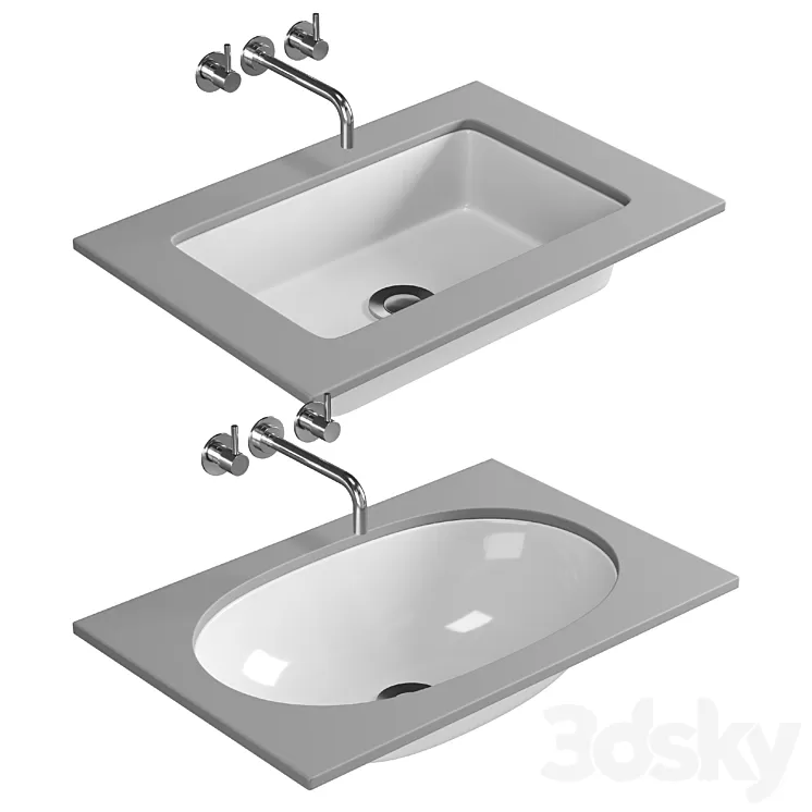 Villeroy and Boch O.Novo Undercounter Basin – 41625001 3D Model Free Download