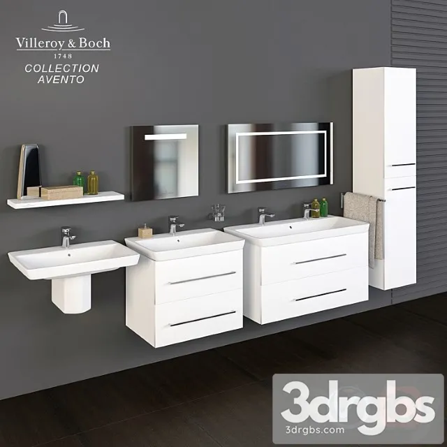 Villeroy Boch Collection Avento Washbasins 3D Model Download