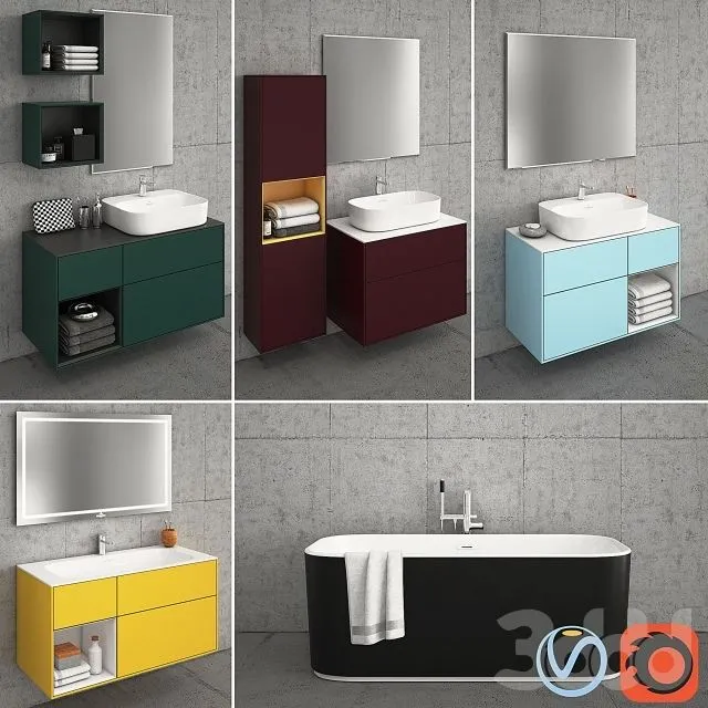Villeroy & Boch Finion Colors 3D Model Villeroy & Boch Finion Colors 3D Model