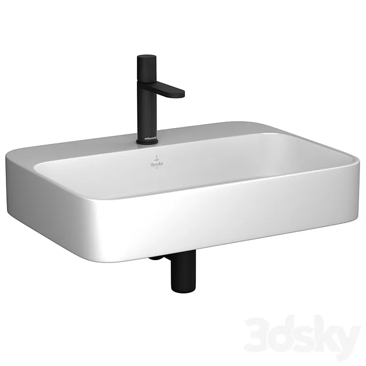 Villeroy & Boch Finion washbasin & Antoniolupi Indigo mixer 3D Model Villeroy & Boch Finion washbasin & Antoniolupi Indigo mixer 3D Model
