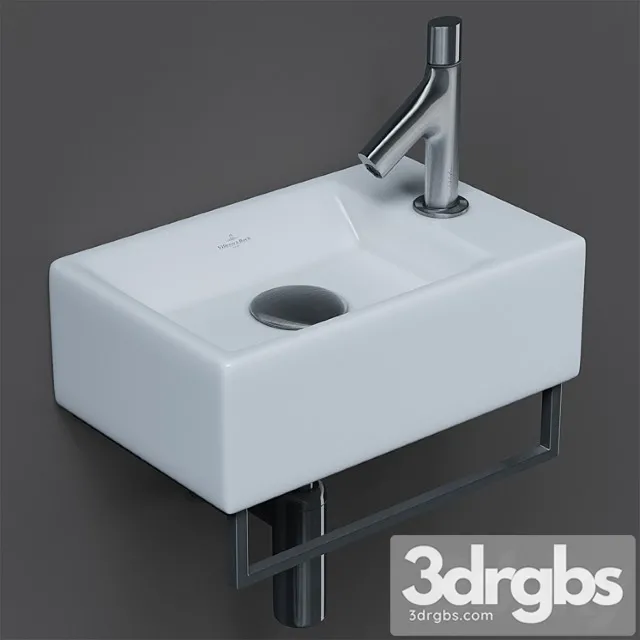 Villeroy Boch Motsen Sink and Jacob Delafon Oblo Faucet 3D Model Download Villeroy Boch Motsen Sink and Jacob Delafon Oblo Faucet 3D Model Download