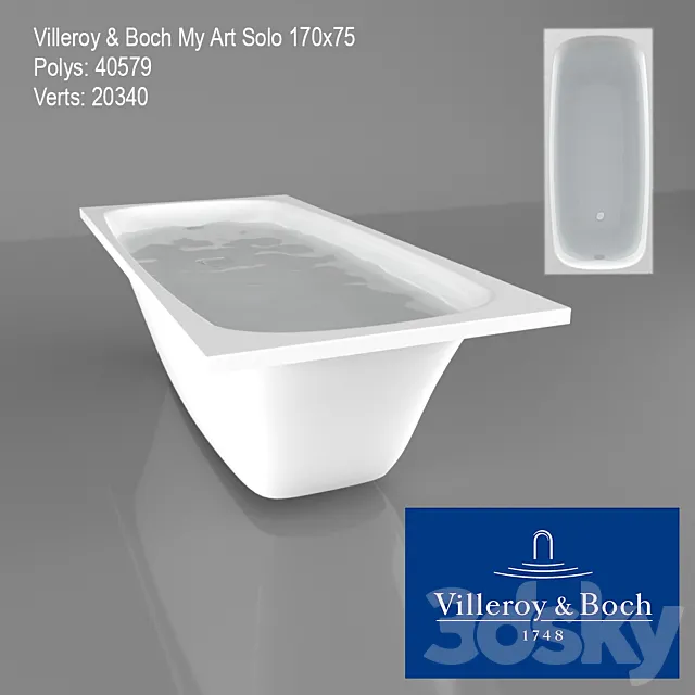 Villeroy & Boch My Art Solo 170×75 3D Model
