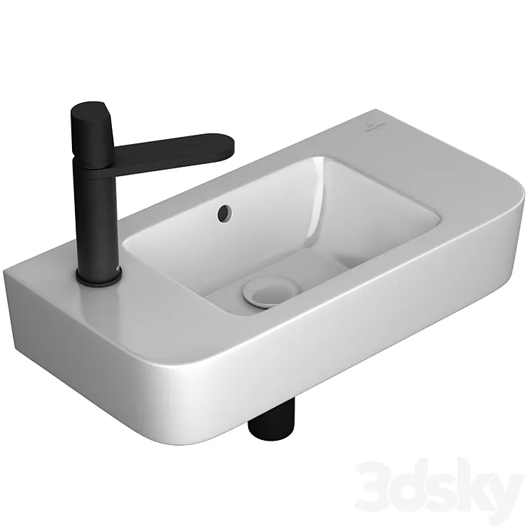 Villeroy & Boch O.novo Compact 2 washbasin & Antoniolupi Indigo mixer 3D Model Free Download Villeroy & Boch O.novo Compact 2 washbasin & Antoniolupi Indigo mixer 3D Model Free Download