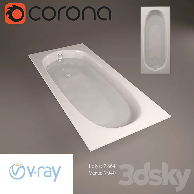 Villeroy & Boch OBERON 170×75 BQ170OBE2V 3DModel