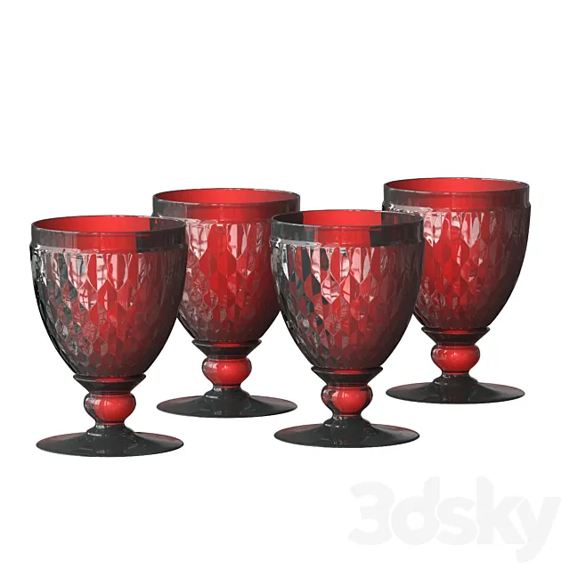 Villeroy boch red wine glass 3DModel