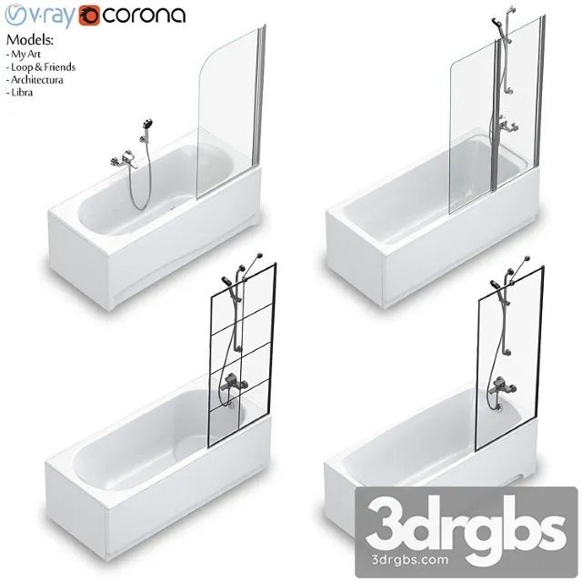 Villeroy Boch Set 58 Rectangular Set Loop Friends Architectura My Art Libra 3D Model Download