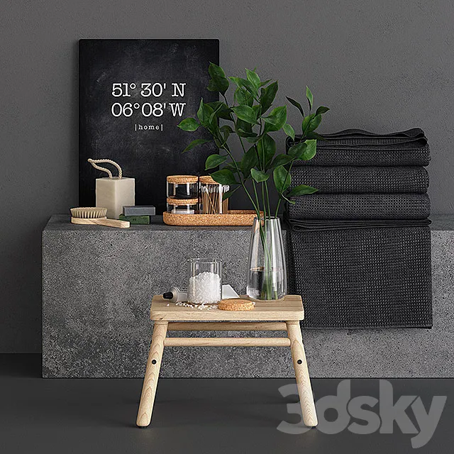 Vilto Stool Set 3DModel