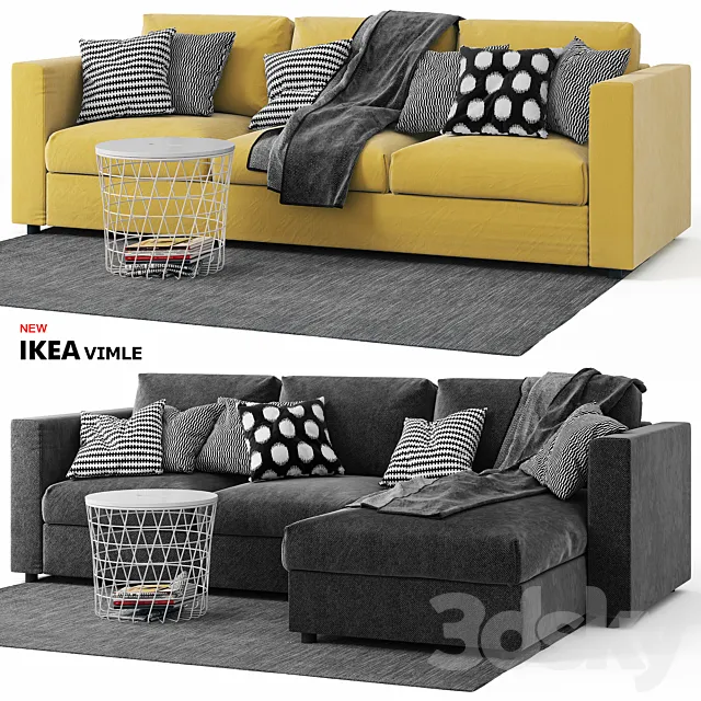 Vimle Ikea _ Sofas Wimle Ikea 3D Model