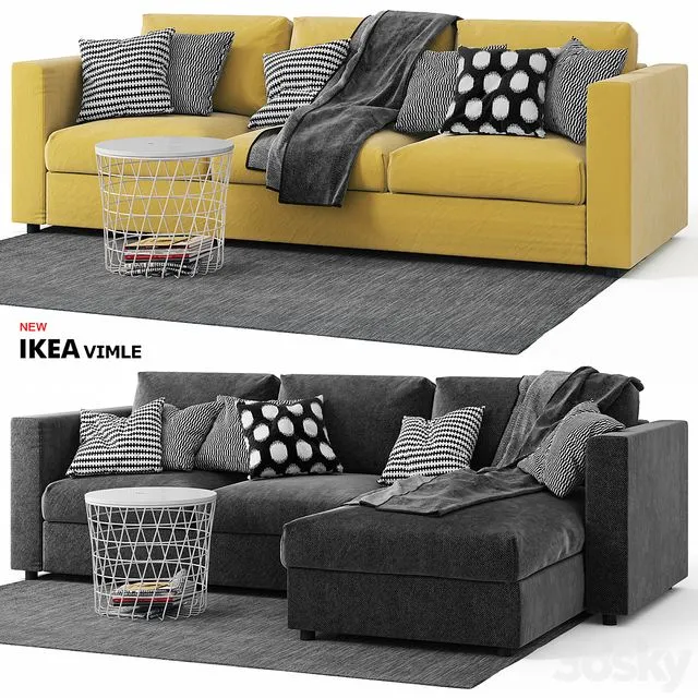 Vimle Ikea Sofas Wimle Ikea 3D Model