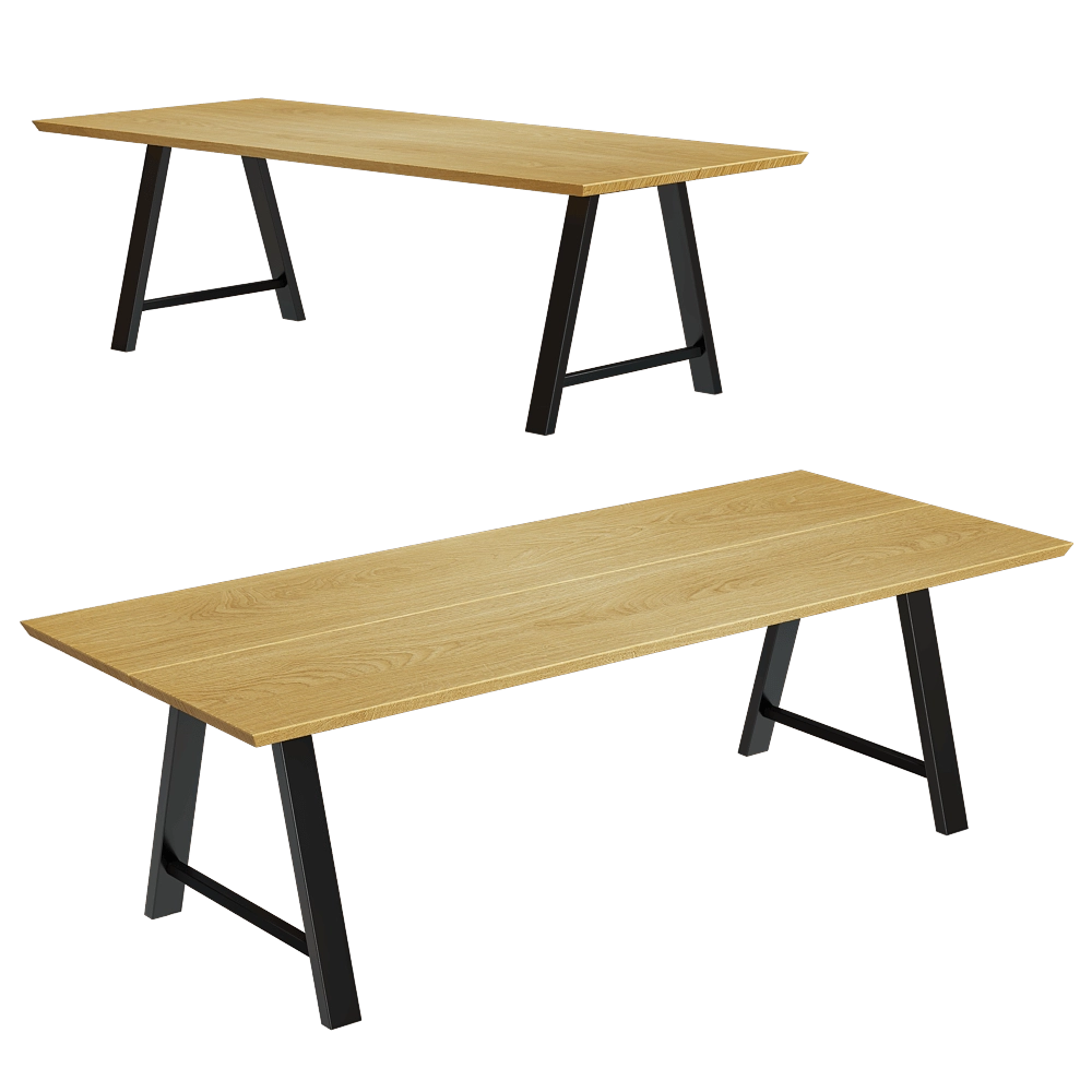 Vincent Sheppard – Dining table Albert A base 3D Model Vincent Sheppard – Dining table Albert A base 3D Model