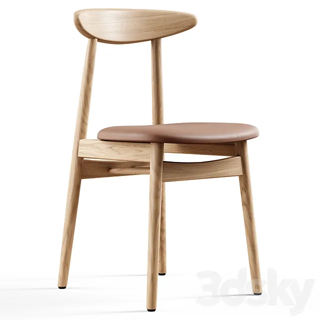 Vincent Sheppard – Teo dining chair upholstered 3D Model Vincent Sheppard – Teo dining chair upholstered 3D Model