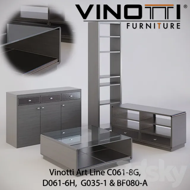 Vinotti Art Line C061-8G D061-6H G035-1 & BF080-A 3D Model
