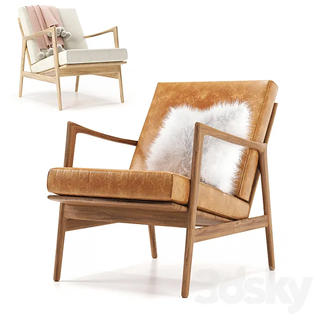Vintage Armchair 3D Model Vintage Armchair 3D Model