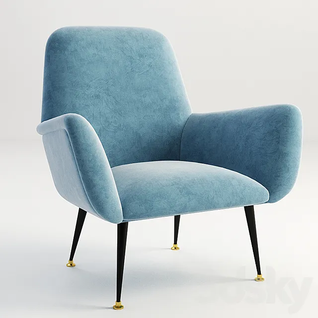 VINTAGE ARMCHAIR 3DModel VINTAGE ARMCHAIR 3DModel