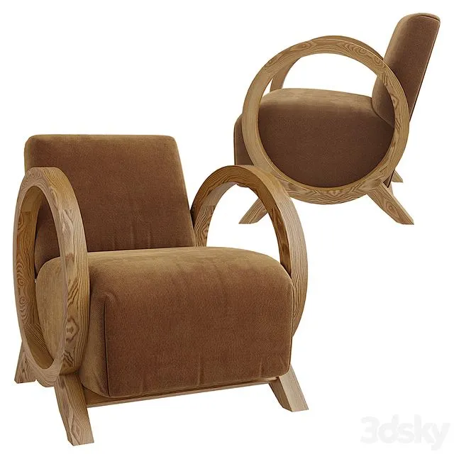 Vintage Berti Chair by La Redoute Interiors 3D Model