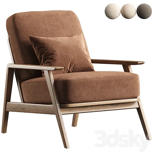 Vintage chair Linna 3D Model