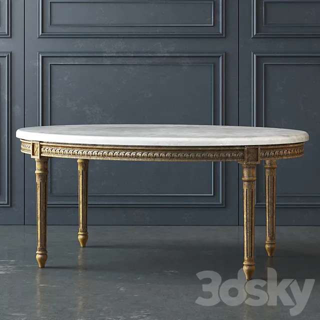 Vintage Coffee Table: 1940: Eloquence TCVM68068 3D Model