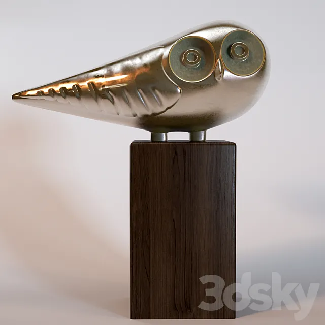 Vintage figurine owl 3DModel Vintage figurine owl 3DModel