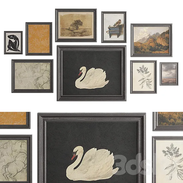 Vintage gallery 2 3D Model